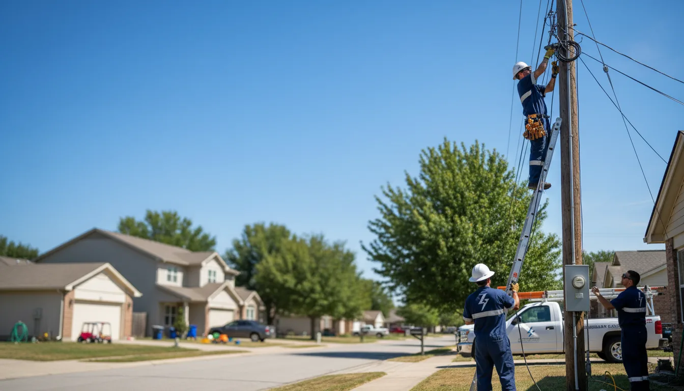 Residential electrician providing installation services in Colby, WI